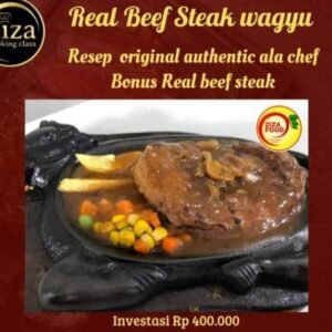 Kelas Masak Real Beef Steak Wagyu | Resep Original Authentic ala Chef Bonus Real Beef Steak by ZIZACOOKINGCLASS