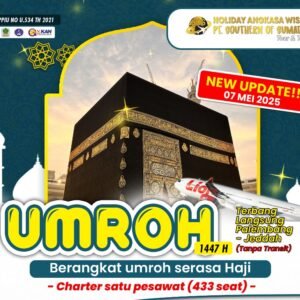 Paket Umroh 9 Hari – Charter Langsung Palembang – Jeddah (Tanpa Transit) Diselenggarakan oleh PT. Southern of Sumatera (Holiday Angkasa Wisata)