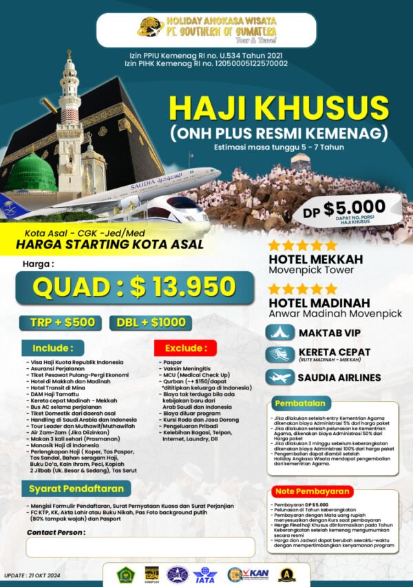 Travel Haji Khusus oleh Holiday Angkasa Wisata - Gambar 2